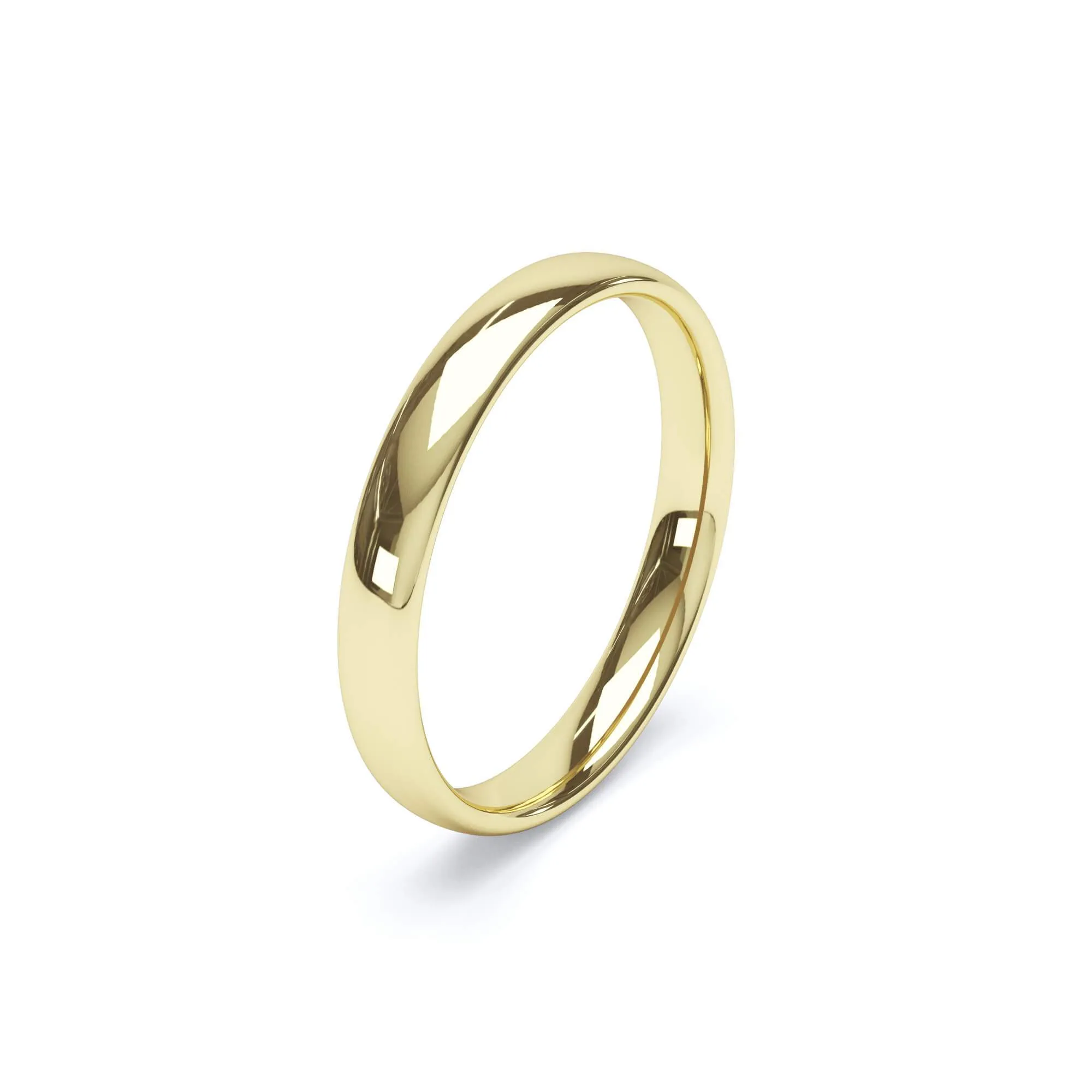 - Oval Profile Wedding Ring 9k Yellow Gold