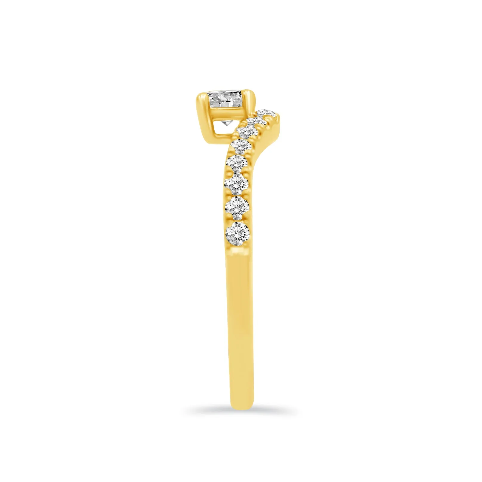 1/2 Cttw Diamond Ring in 14K Yellow Gold