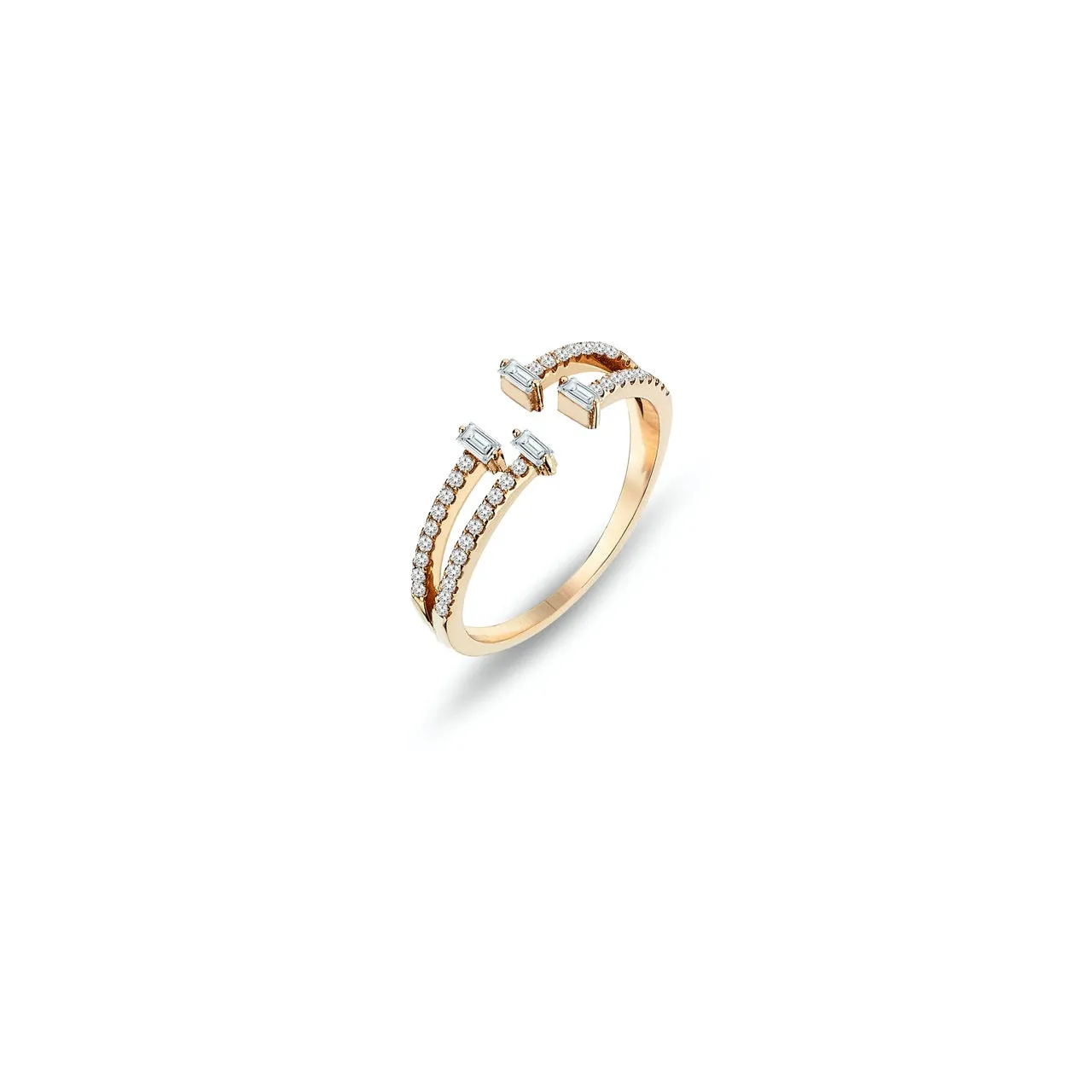 14K Solid Gold Soulmate Ring with Diamonds