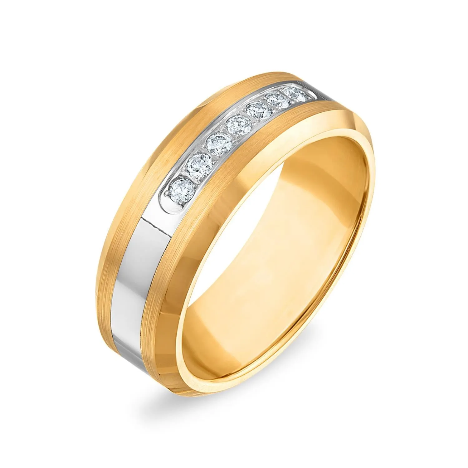 1/5 CTW Diamond Wedding Ring in Tungsten