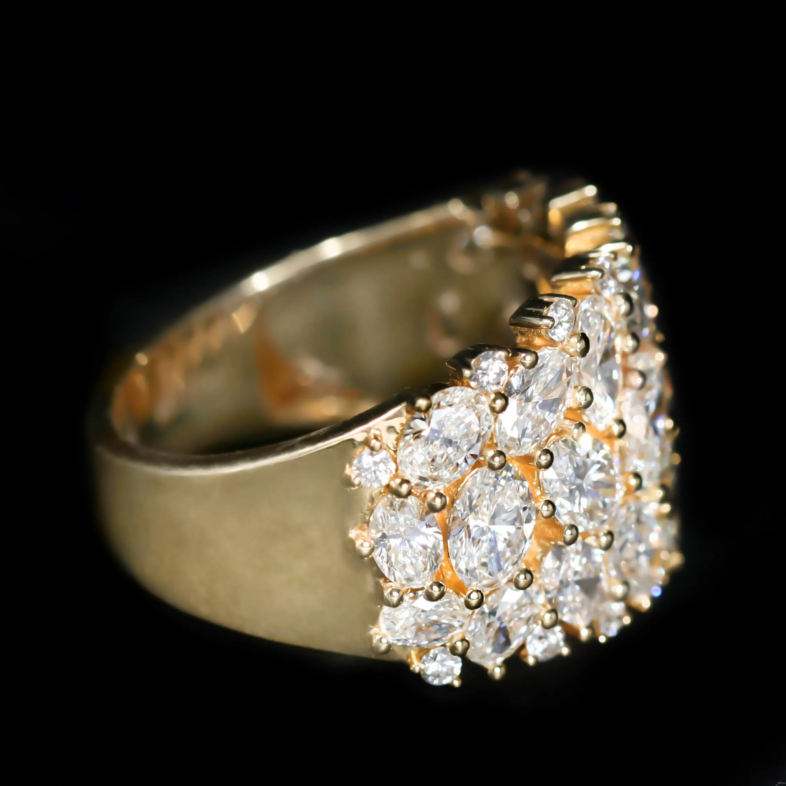 18K Yellow Gold 4.43 CTW Diamond Ring