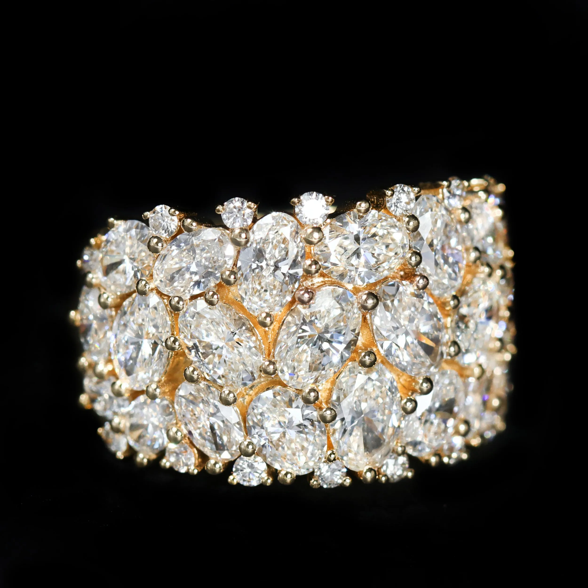 18K Yellow Gold 4.43 CTW Diamond Ring