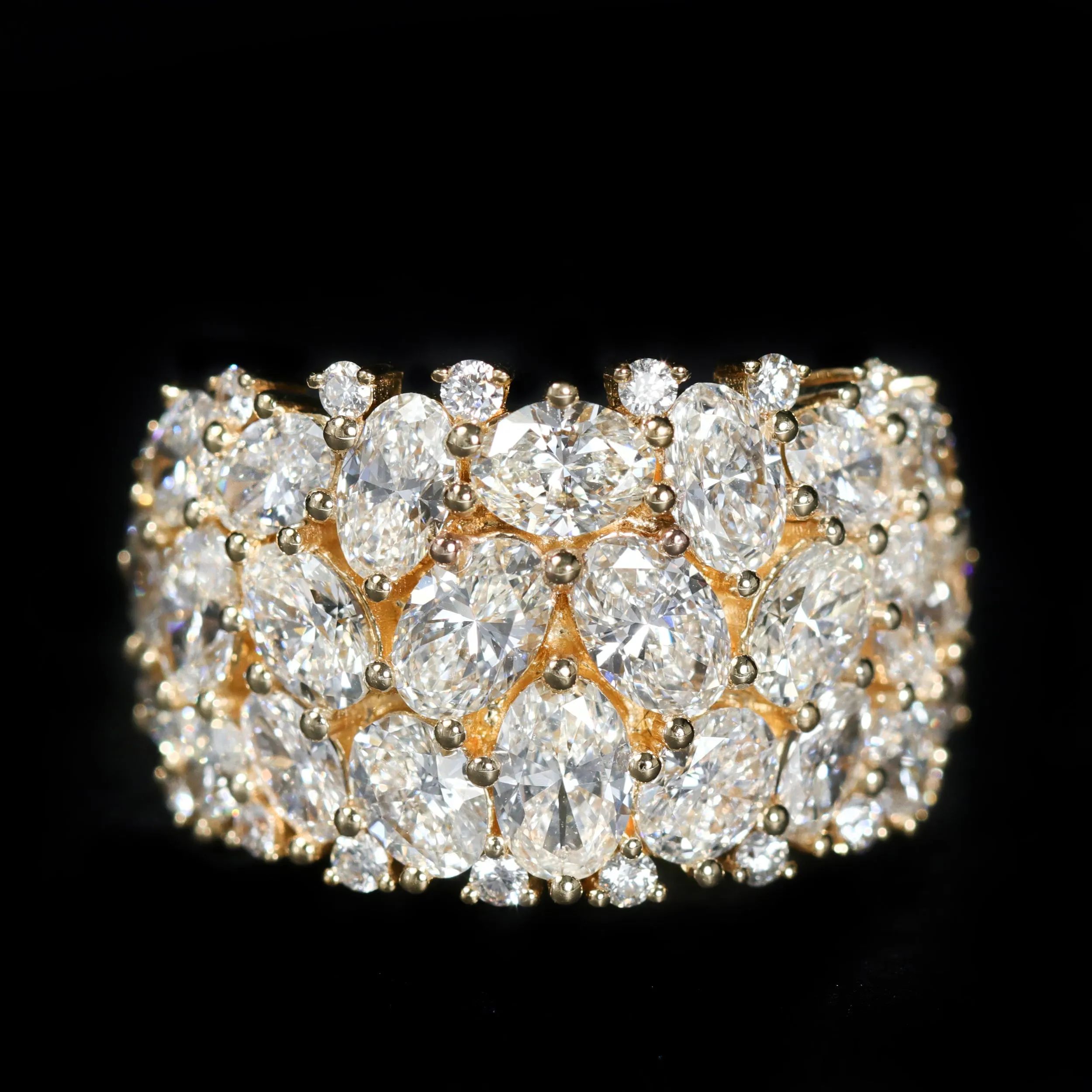 18K Yellow Gold 4.43 CTW Diamond Ring