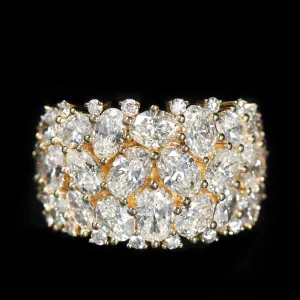 18K Yellow Gold 4.43 CTW Diamond Ring