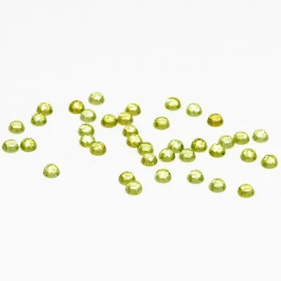 2 to 3mm Mesa Verde® Peridot Rose Cut Rounds