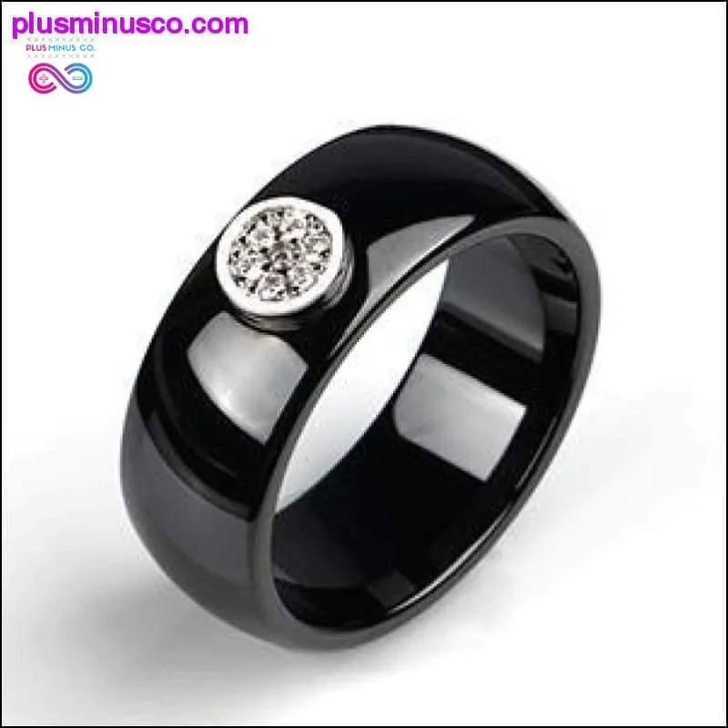 2020 Ring Ceramics 8mm Fashion Exquisite Rhinestone Ceramic