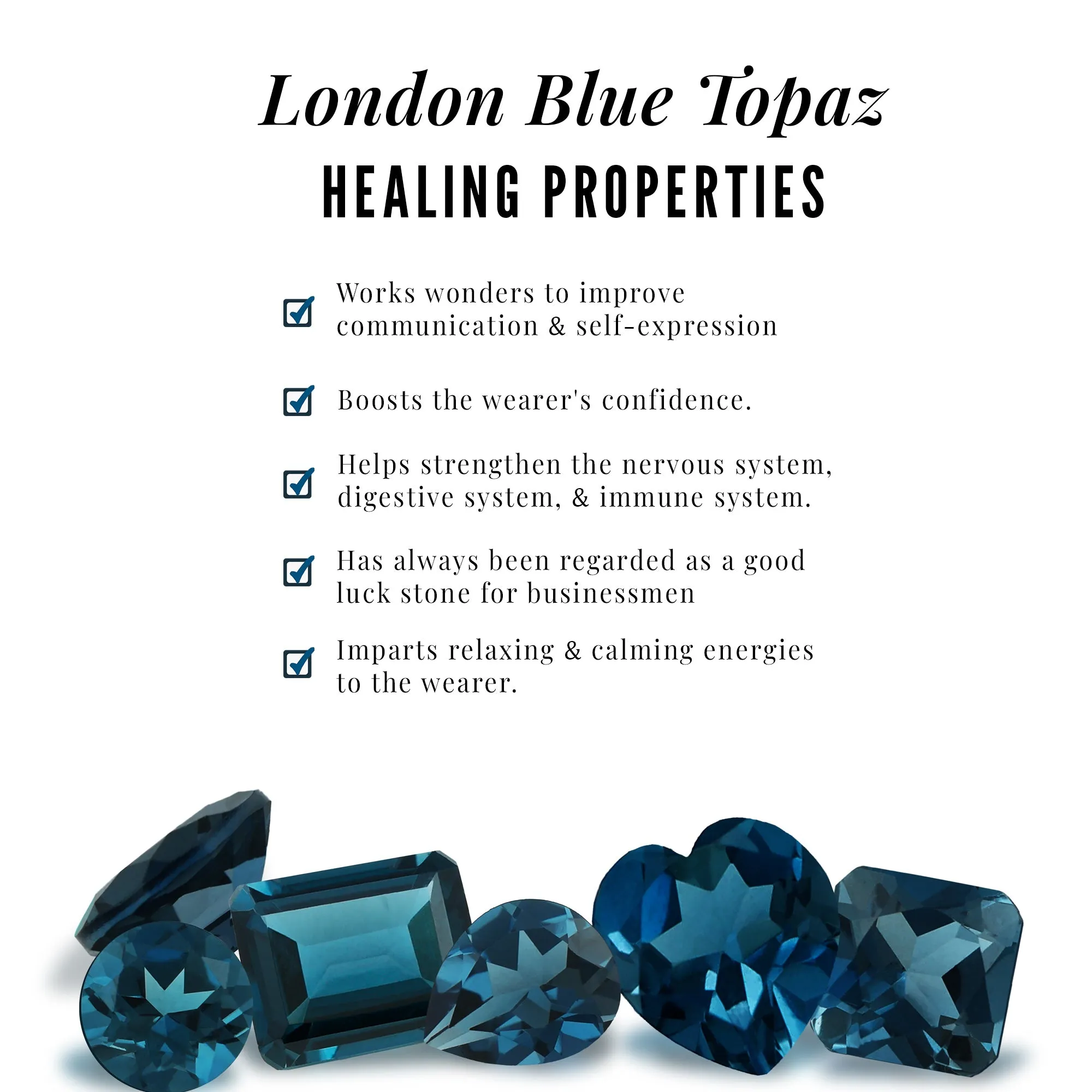 2.25 CT London Blue Topaz and Diamond Bridal Ring Set