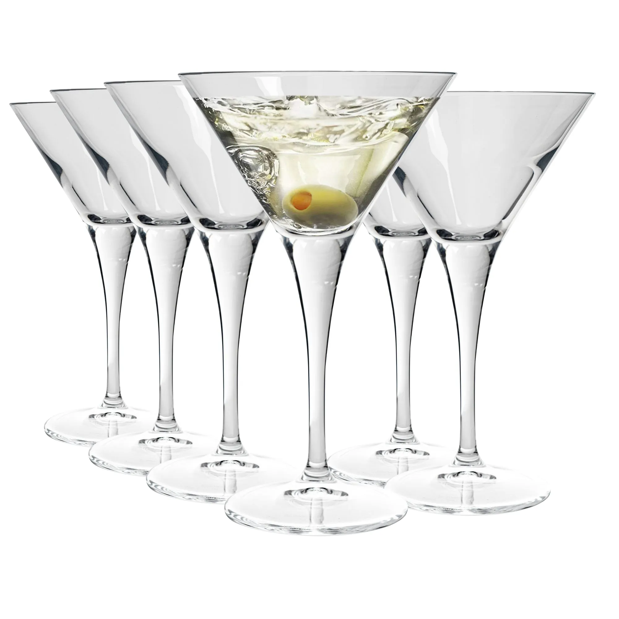 245ml Ypsilon Martini Cocktail Glasses - Pack of Six - By Bormioli Rocco