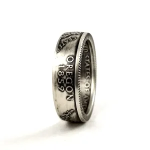 90% Silver Oregon Quarter Ring