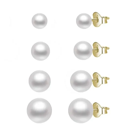 925 Sterling Silver Pearl Stud