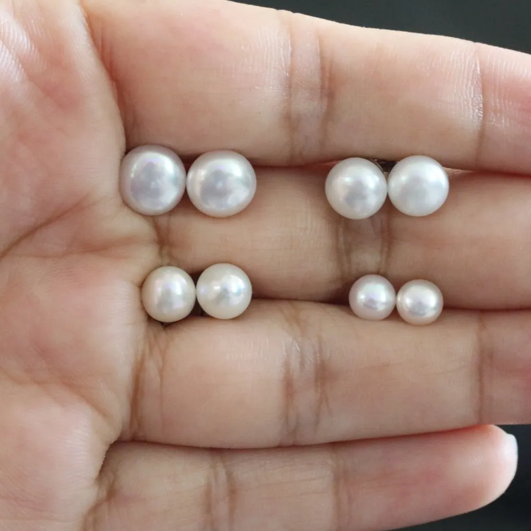 925 Sterling Silver Pearl Stud