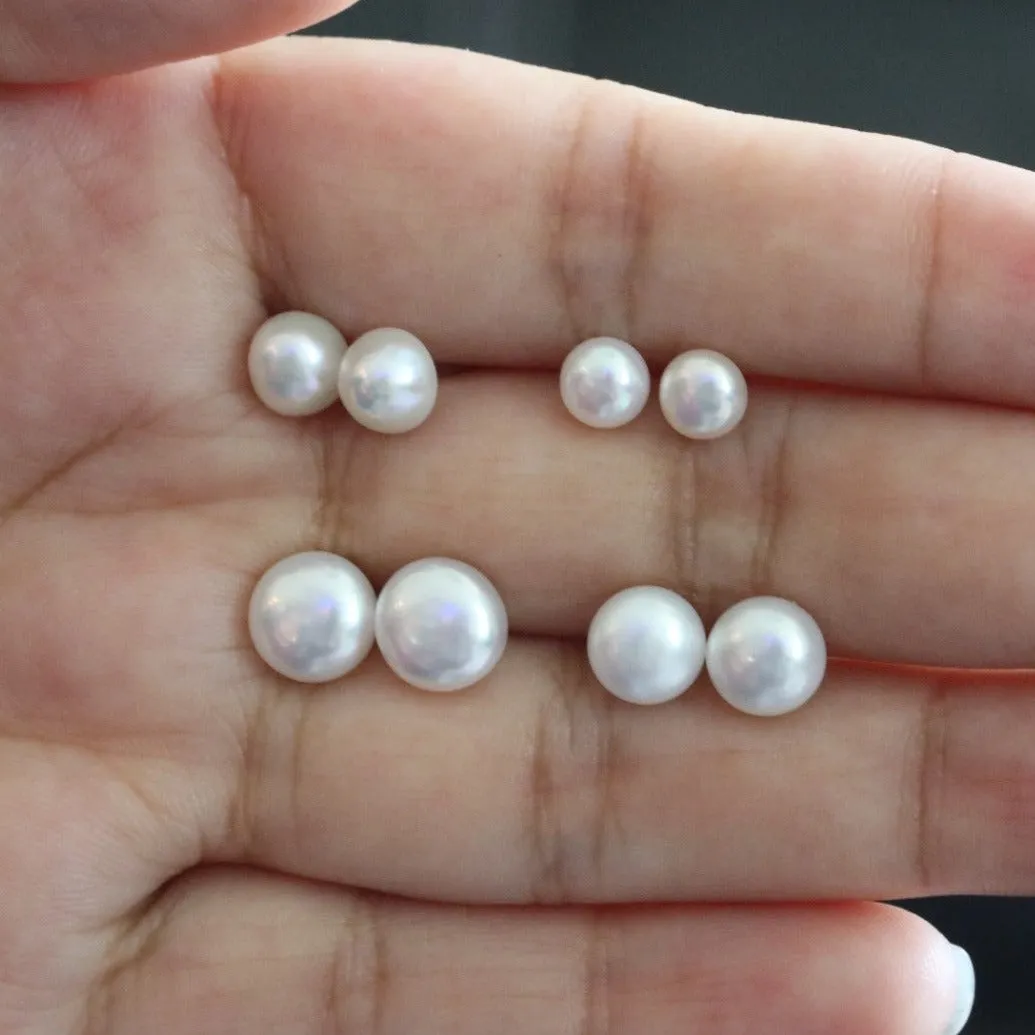 925 Sterling Silver Pearl Stud