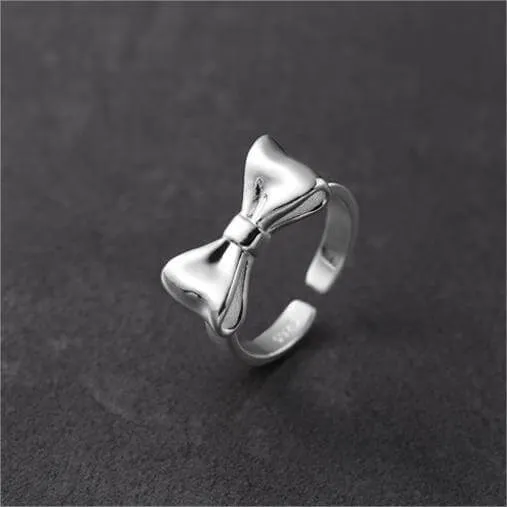 925 Sterling Silver Ribbon Plain Ring