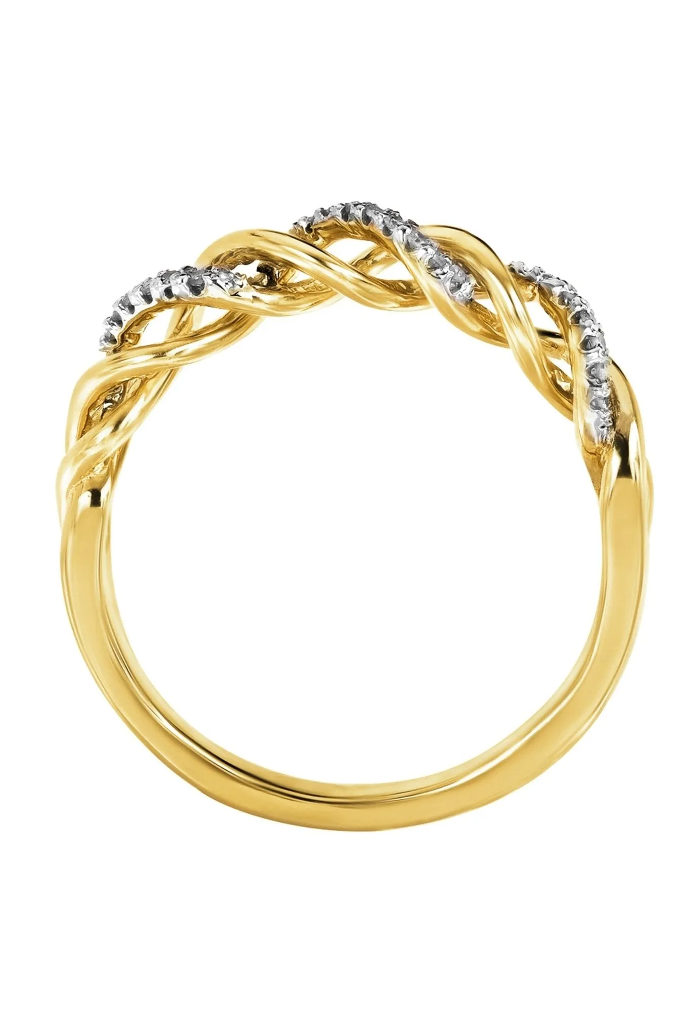 9ct Yellow Gold Diamond Eternity Ring