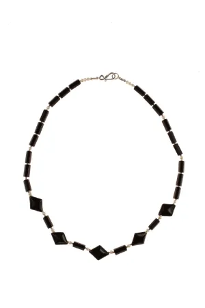 Black Onyx & Pearl Necklace