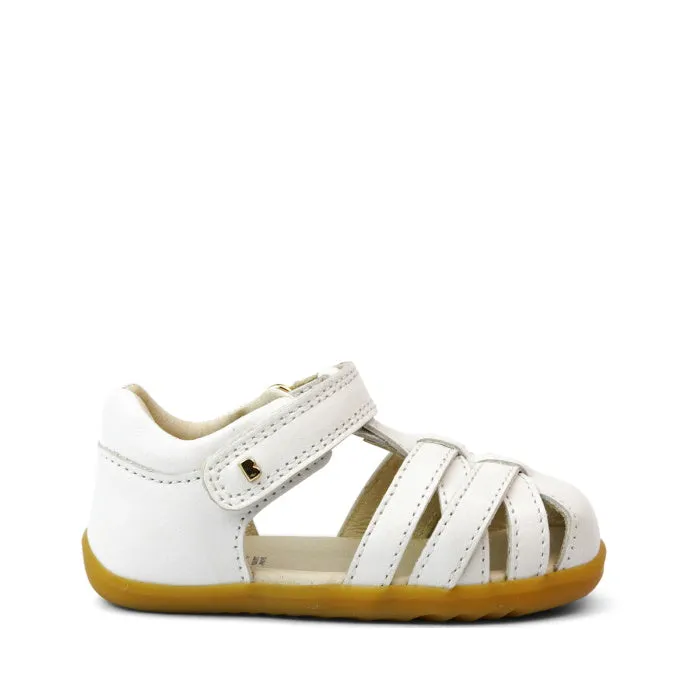 Bobux Step Ups Cross Jump White 731106 Closed Toe Sandal