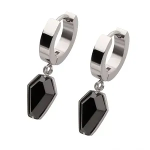 Body Vibe | Dangle Coffin Huggie Earrings