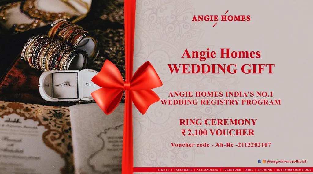 Book Wedding Gifts Voucher with AngieHomes