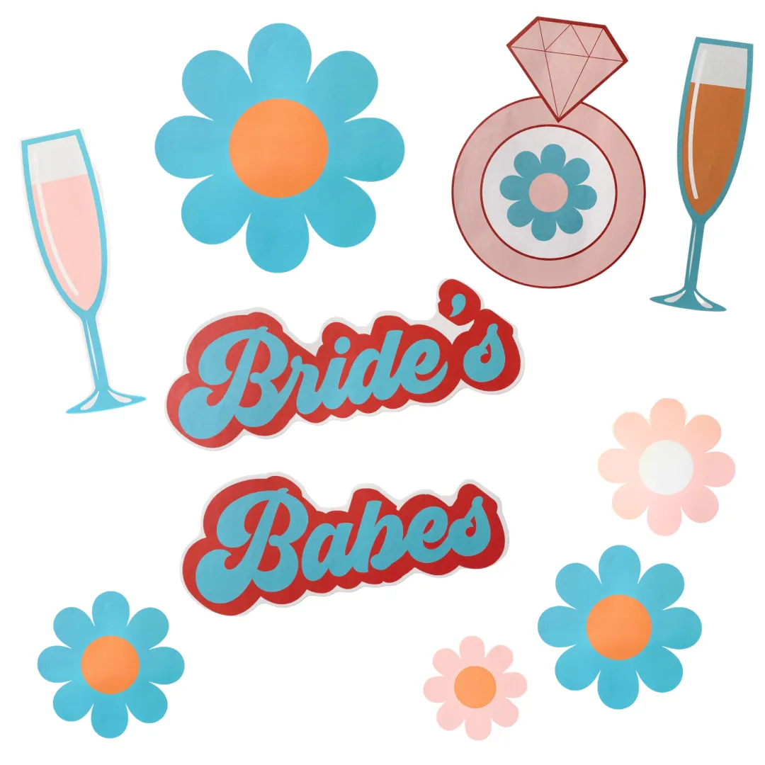 Bridal Shower Wall   Floor Stickers - Pack of 20