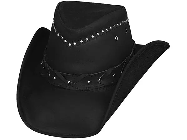 Bullhide Burnt Dust Leather Western Hat Black