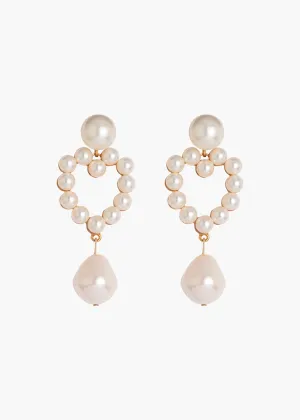 Casey Earrings -- Pearl