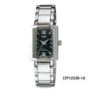 Casio Ladies' Standard Analog Silver Stainless Steel Band Watch LTP1233D-1A LTP-1233D-1A