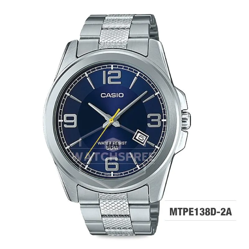 Casio Men's Standard Analog Stainless Steel Watch MTPE138D-2A