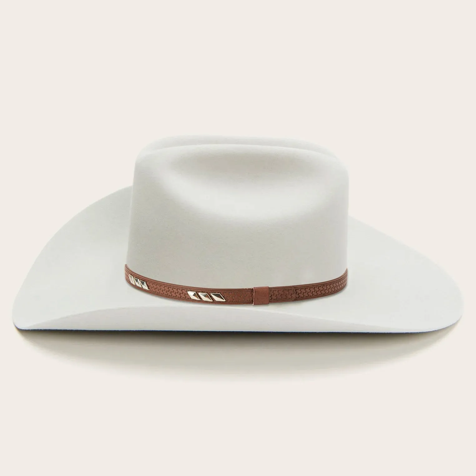 Classic Felt Cowboy Hat with Leather Hatband