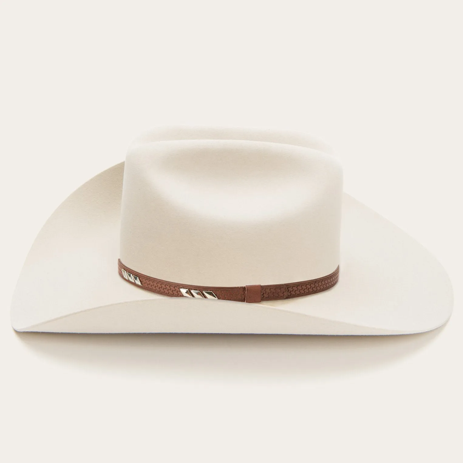 Classic Felt Cowboy Hat with Leather Hatband