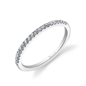 Classic Wedding Band - Jenny Platinum White