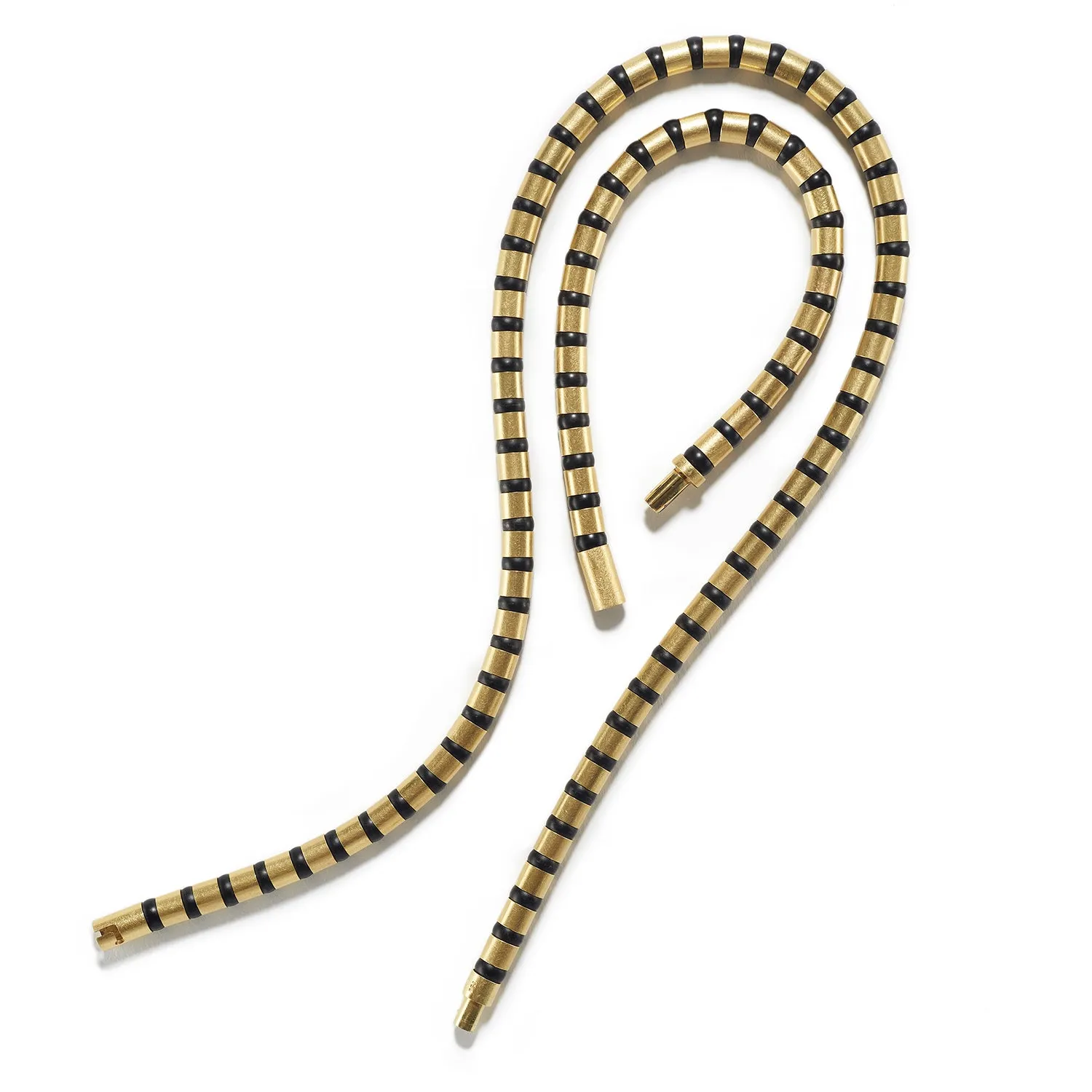 Cleopatra Gold Collier~6mm Black Onyx