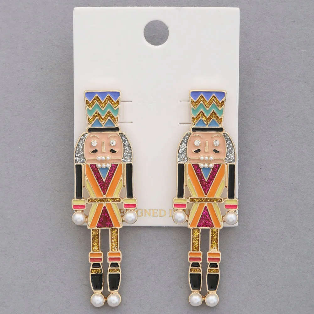 Colorful Nutcracker Earring