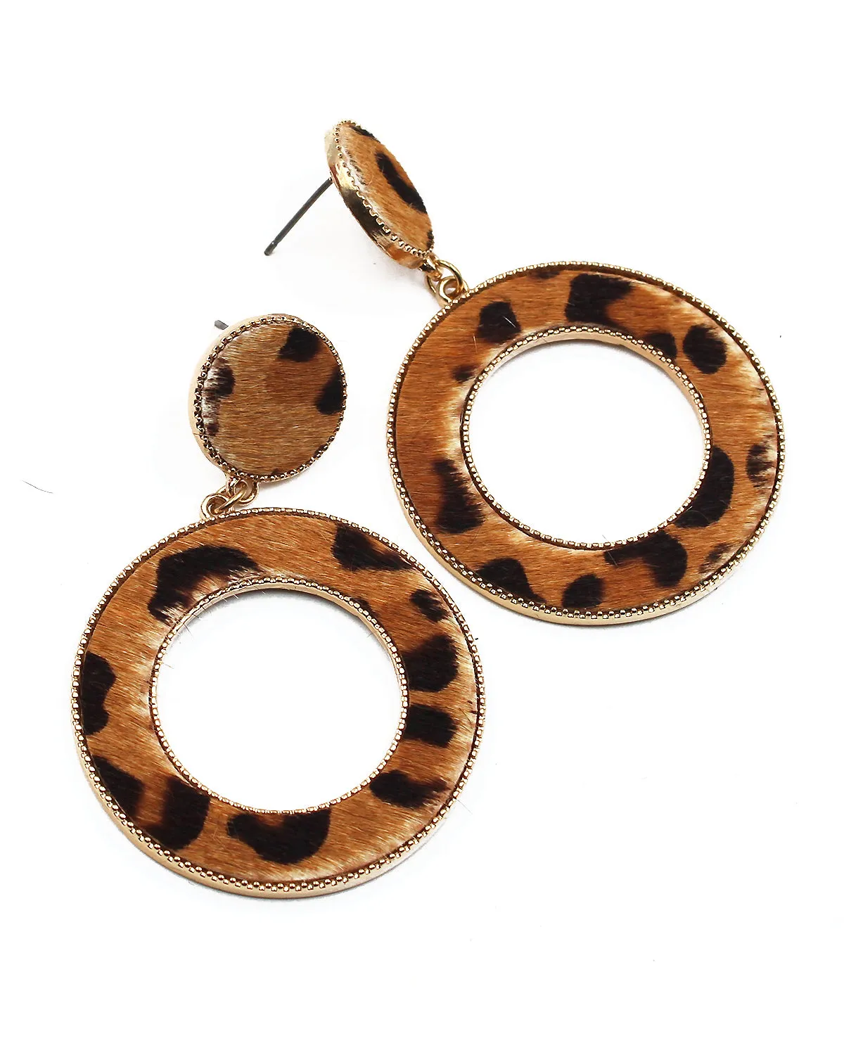 Cowhide Dangle Earrings