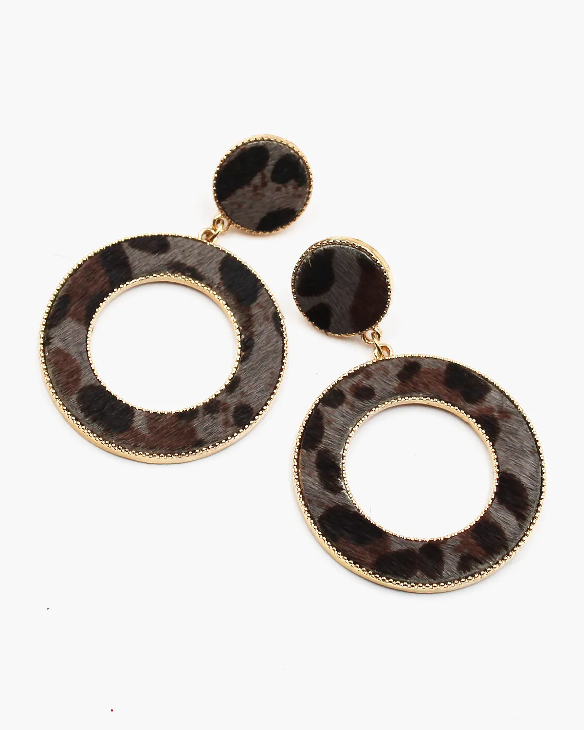 Cowhide Dangle Earrings