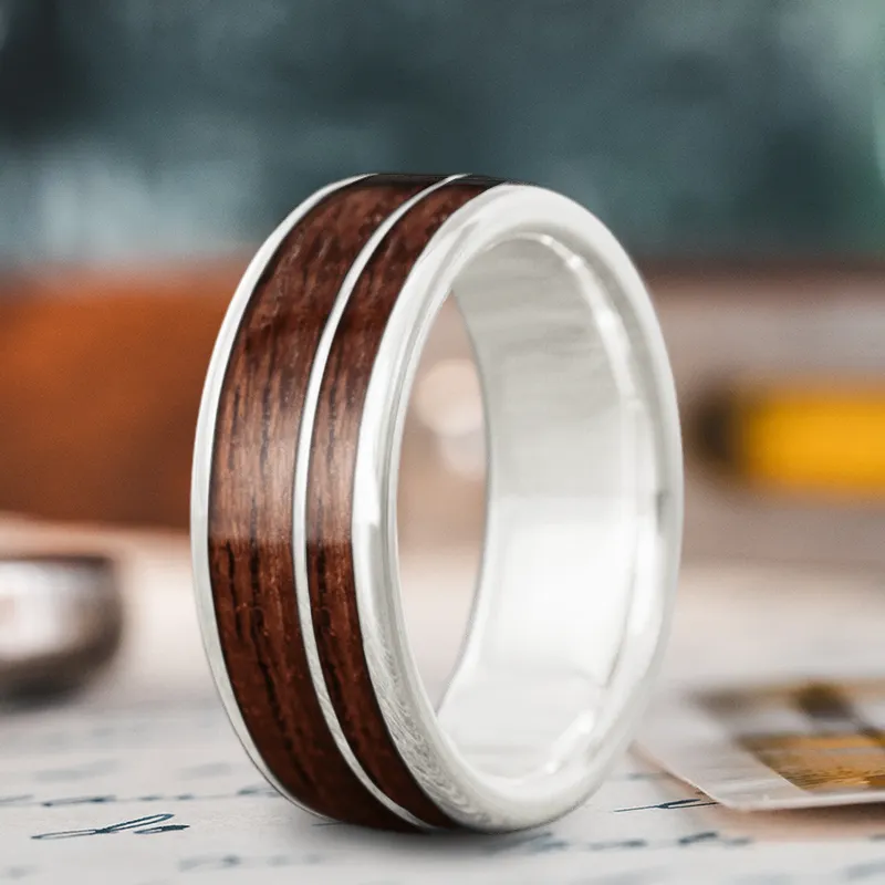 Custom Design - 2-Inlay Offset Ring L4UHR3Jzk0mjlmATtBHUsF9H