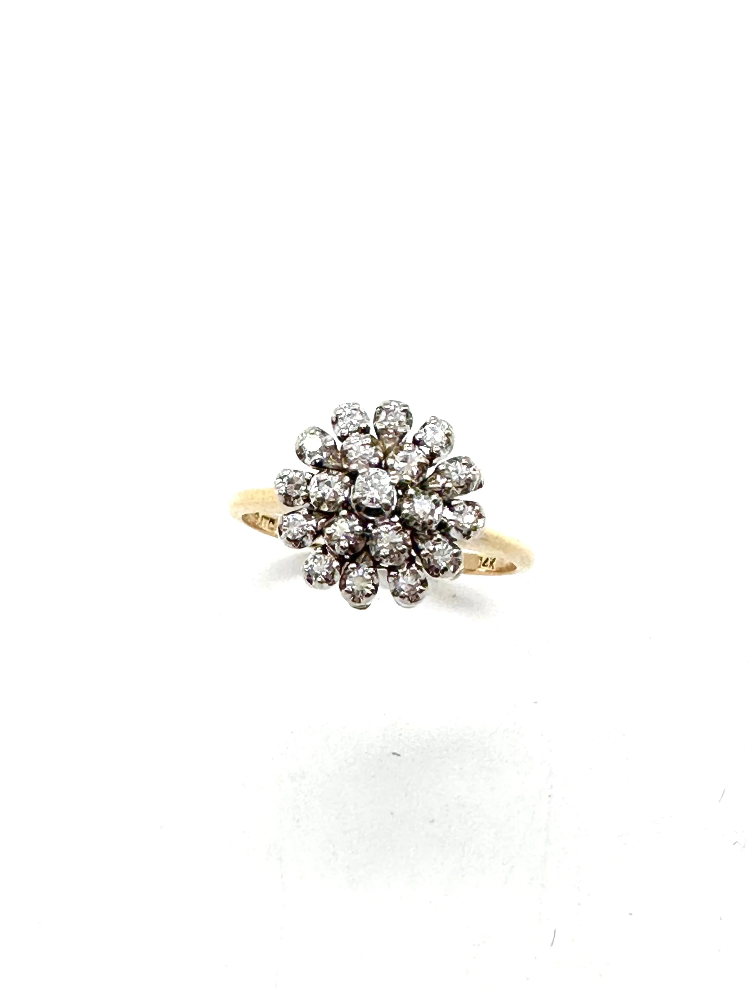 Diamond Cluster Flower Ring