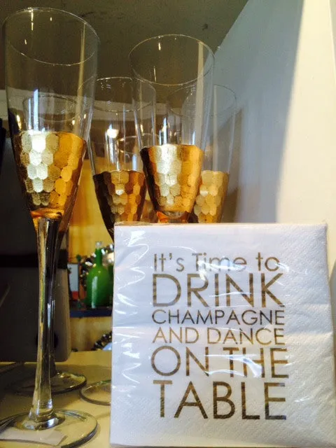 Drink Champagne & Dance Napkin (20147)