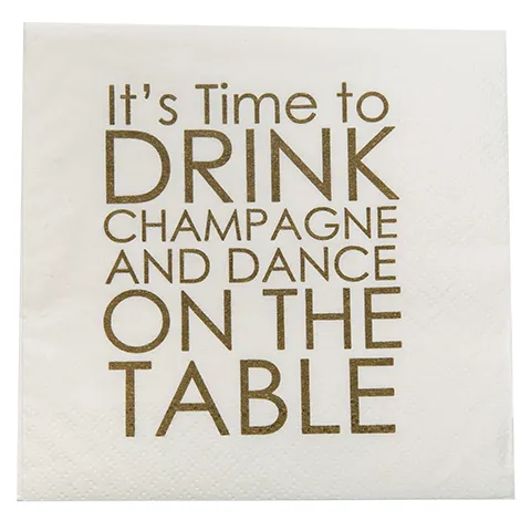 Drink Champagne & Dance Napkin (20147)