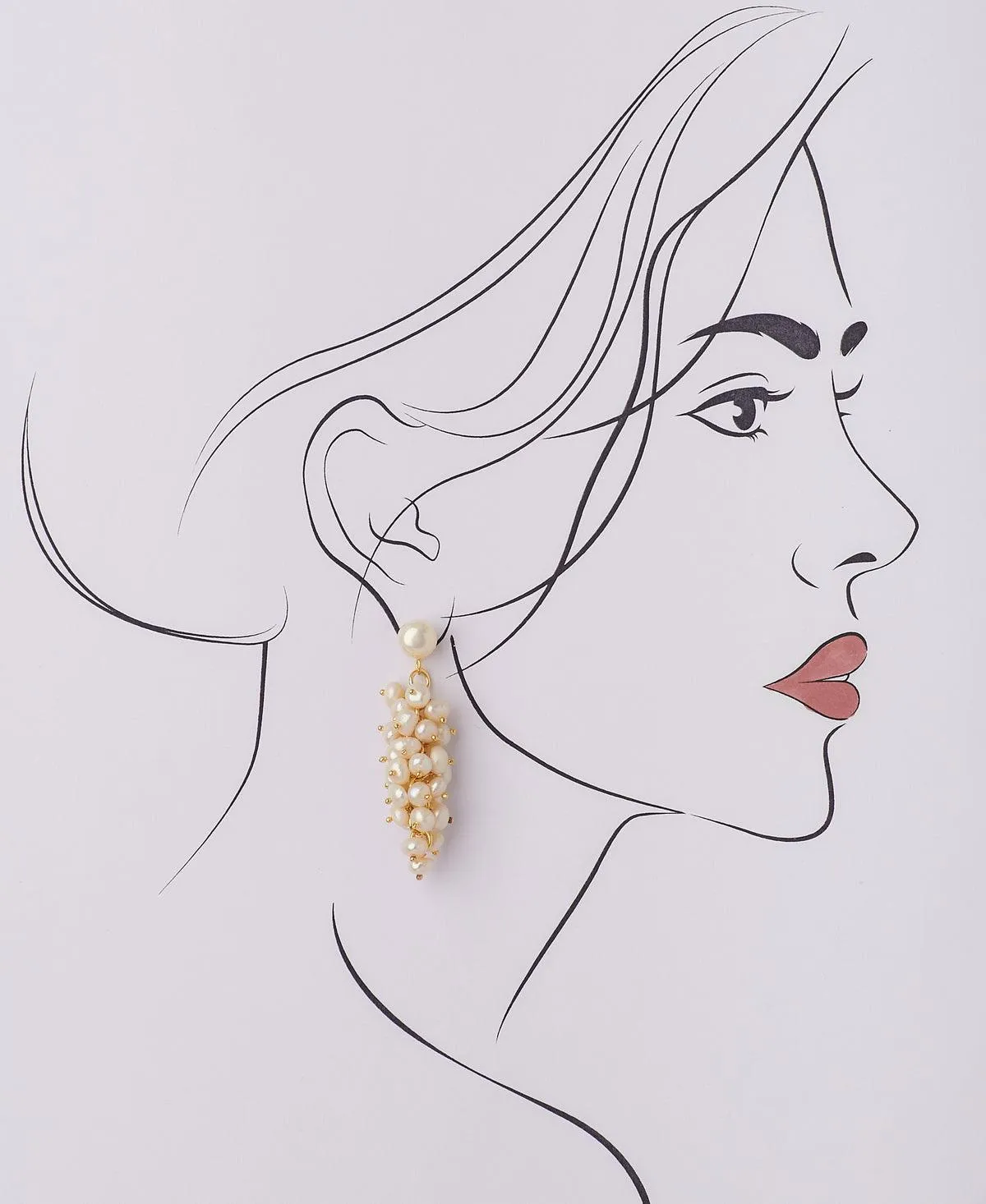 Ethnic Banjara Pearl Earring