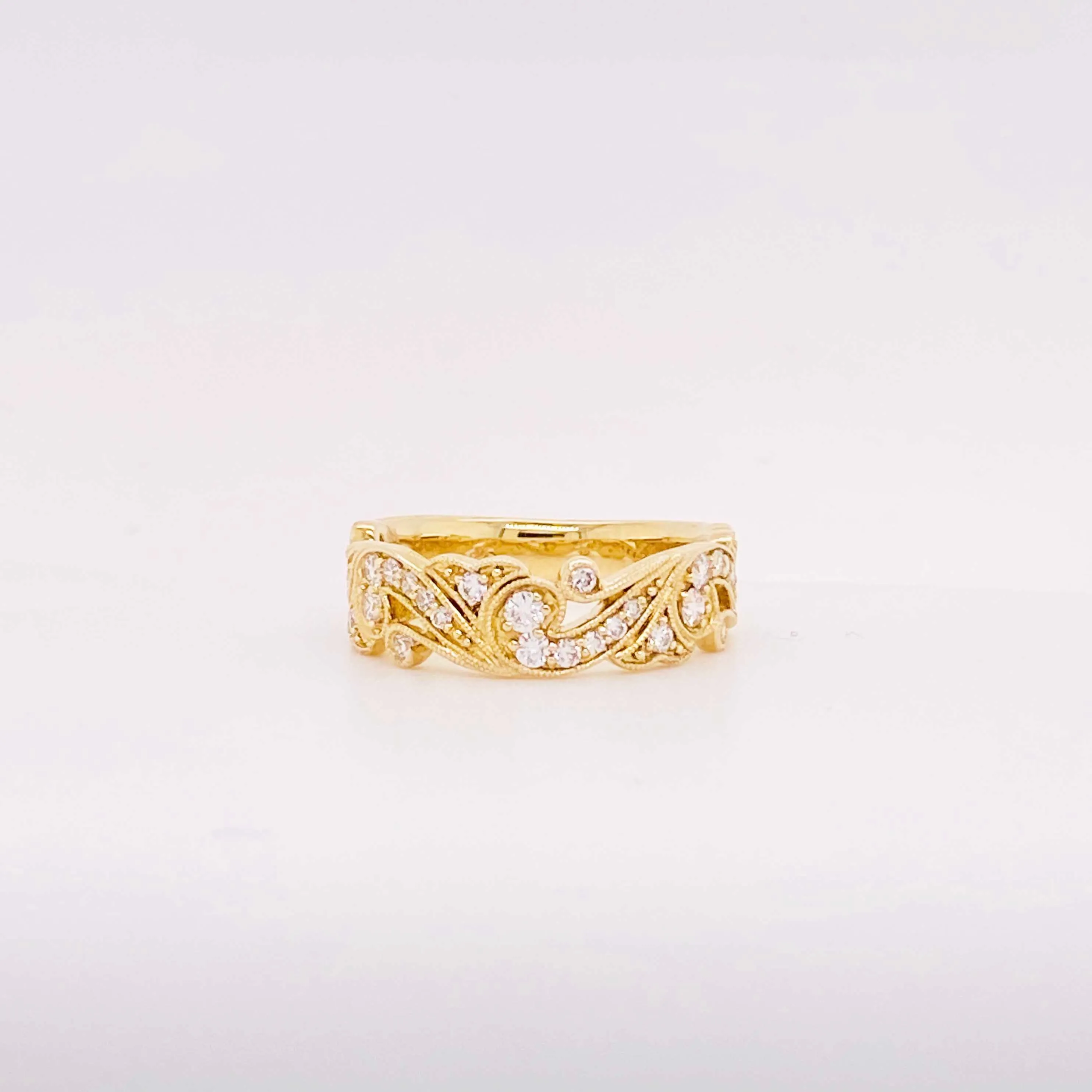 Floral Diamond Band