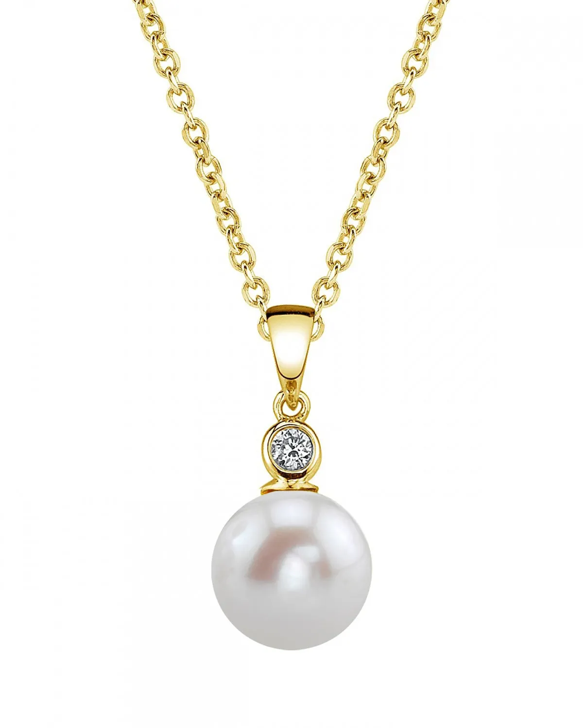 Freshwater Pearl & Diamond Chloe Pendant