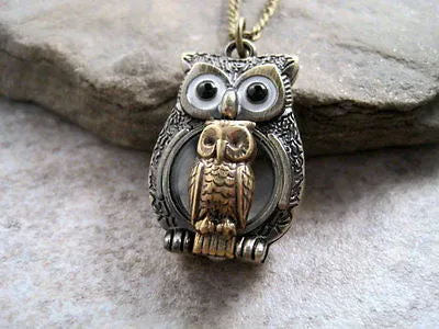 Handmade Mommy And Me Owl Necklace