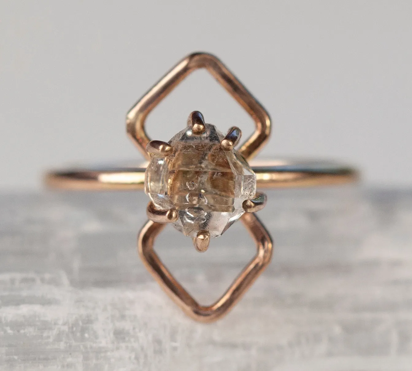 Herkimer Diamond Mirage Ring