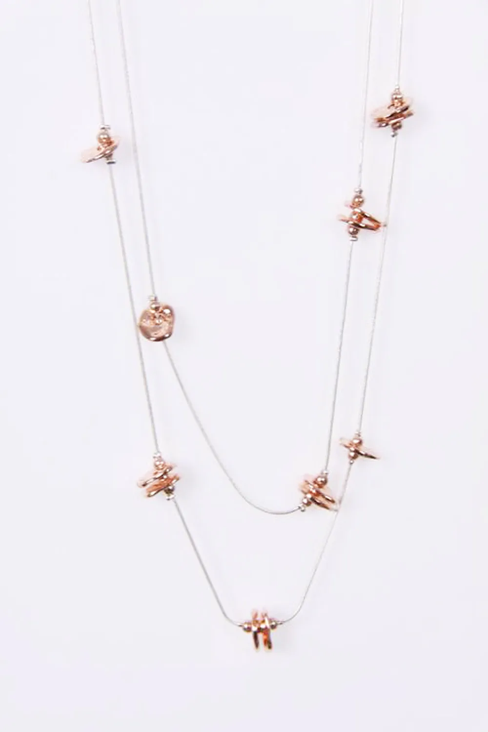 Lagenlook Necklace with Abstract Shape for Women