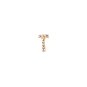 LETTER PAVE STUD - T