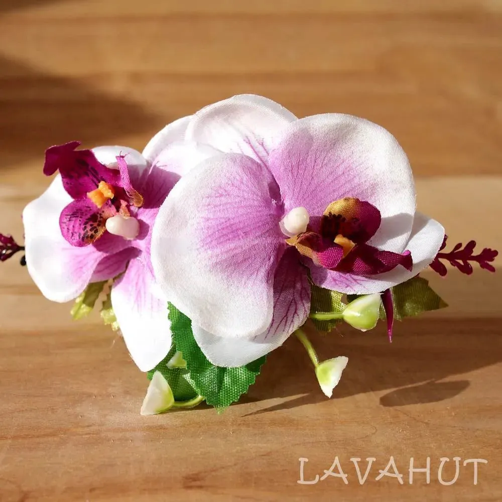 Lilac Orchid Joy Hawaiian Hair Comb