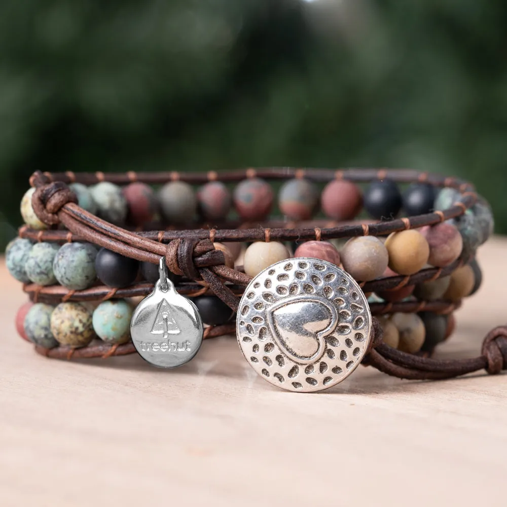 Mantra Triple Wrap Bracelet