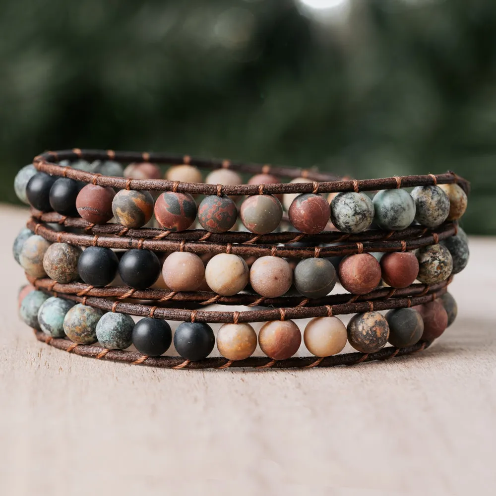 Mantra Triple Wrap Bracelet