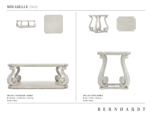 Mirabelle Cocktail & End Tables Set