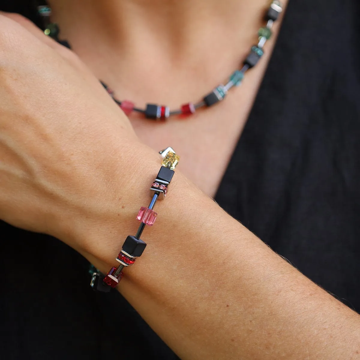 Multi-Color Geocube Bracelet